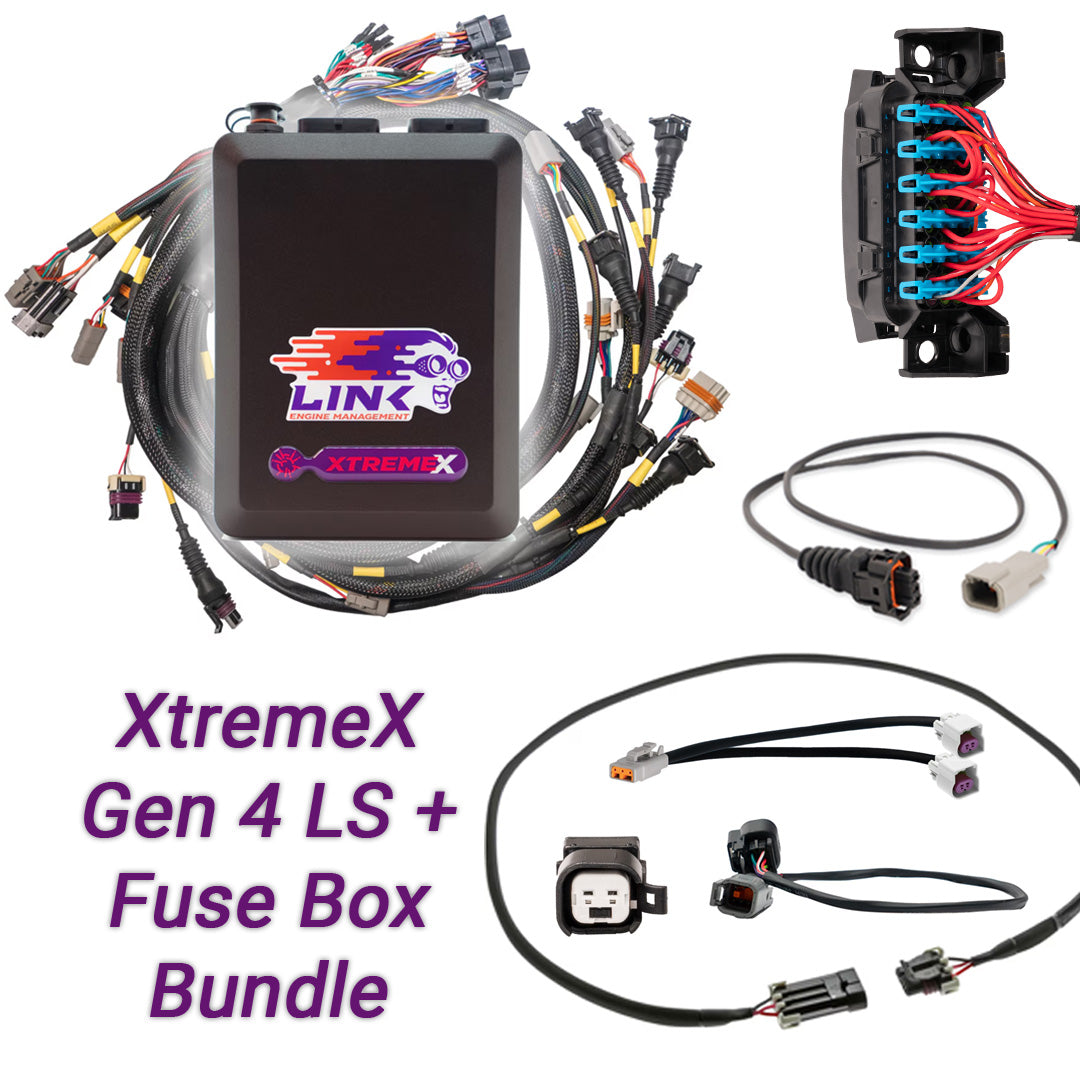 Gen4 LS Drive-By-Wire & Fuse Box Bundle: G4X XtremeX ECU + LS Engine Harness bundle