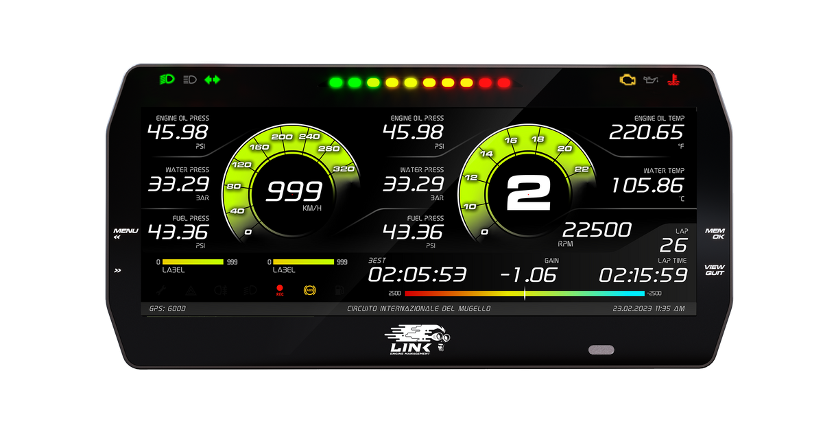 AIM MXT 10" Dash - LinkECU Strada Street Edition