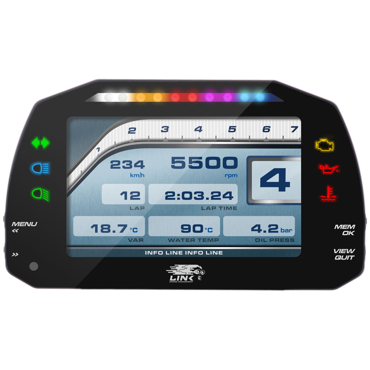 AIM MXS 5" Dash - LinkECU Strada Street Edition