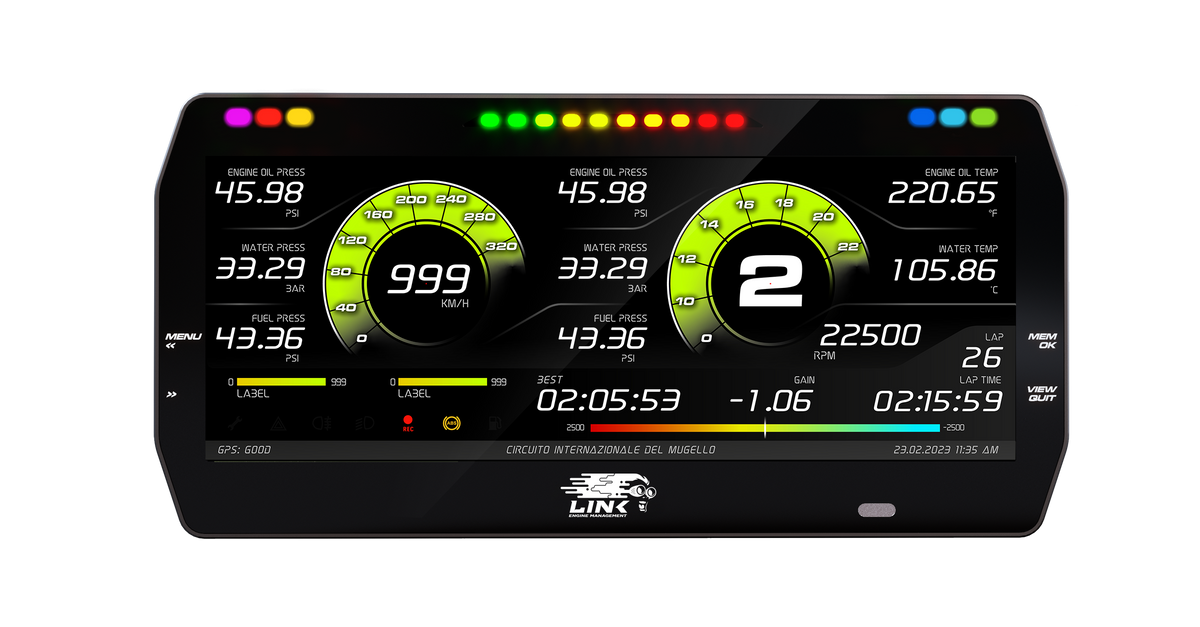 AIM MXT 10" Dash - LinkECU Strada Race Edition
