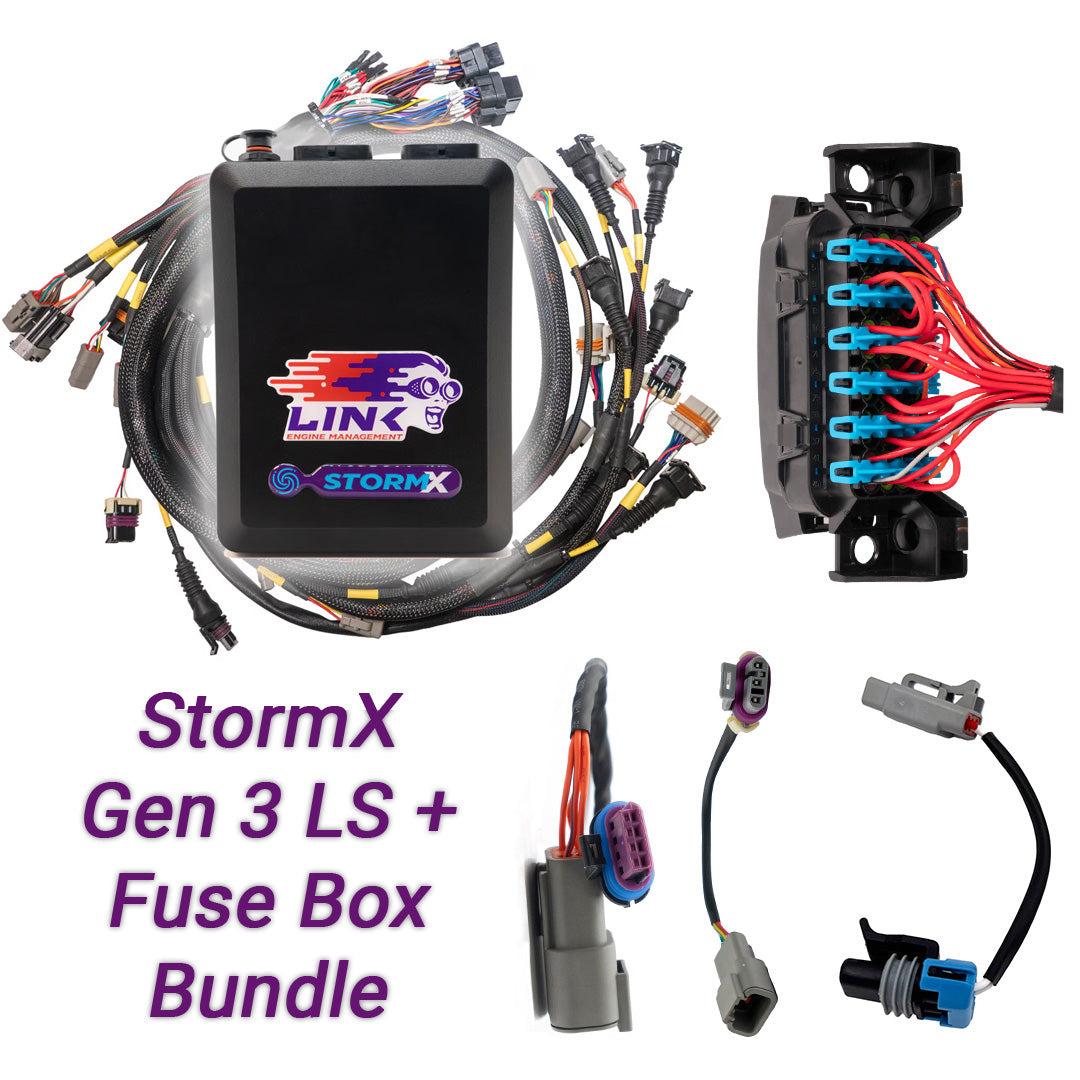 Gen3 LS Bundle - G4X StormX ECU + LS Engine Harness + Fuse Box bundle