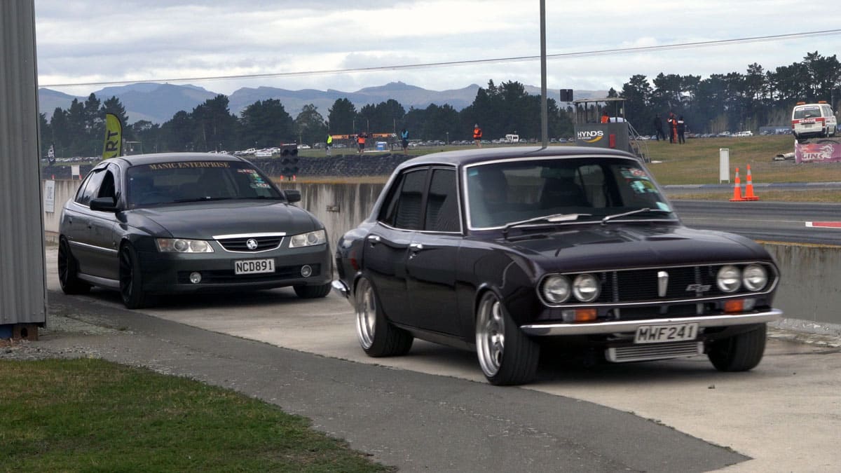 Roll Race NZ - Cars in pits